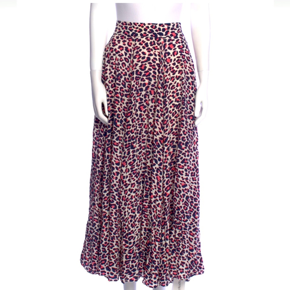 Zadig & Voltaire Leopard Print Maxi Skirt